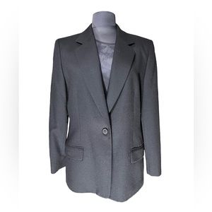 Pendleton Womens 100% Virgin Wool Black Blazer